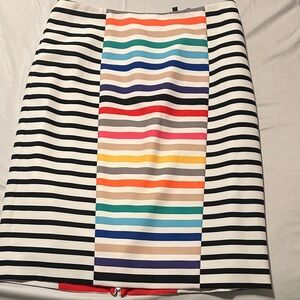 Per se rainbow striped pencil skirt size 12 EUC